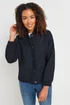 M&Co Navy Blue Boucle Bomber Jacket - 16 Image 1