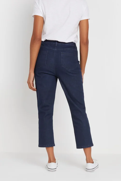 M&Co Indigo Blue Cropped Jeans - 26 Image 3