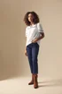 M&Co Indigo Blue Cropped Jeans - 26 Image 5
