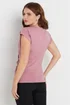 M&Co Pink Short Sleeve Wrap Top - Size 10 Image 3