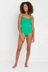 M&Co Green Zebra Textured Swimsuit - Size 12 Image 3