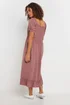 M&Co Pink Acid Wash Tassel Detail Dress - 18 Image 3