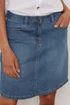 M&Co Blue Mid-Wash Denim Skirt - Size 20 Image 4