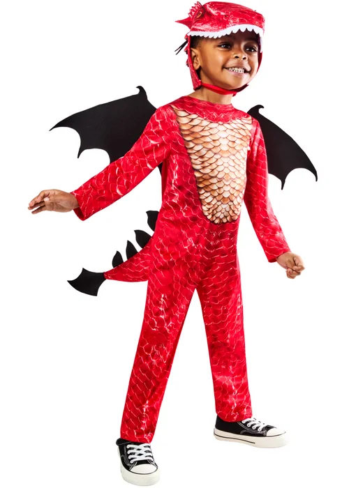 Rubies Red Dragon Costume (2-8 Years) - 2-3 Yrs Image 1