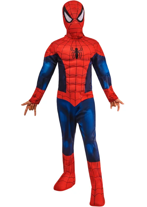 Spider-Man Deluxe Child Costume (3-8 Years) - 5-6 Yrs Image 1