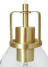 INLIGHT BRECKEN Glass 3 Light Diner Pendant Brass (40-110cm x 90cm) - ONZ Image 6