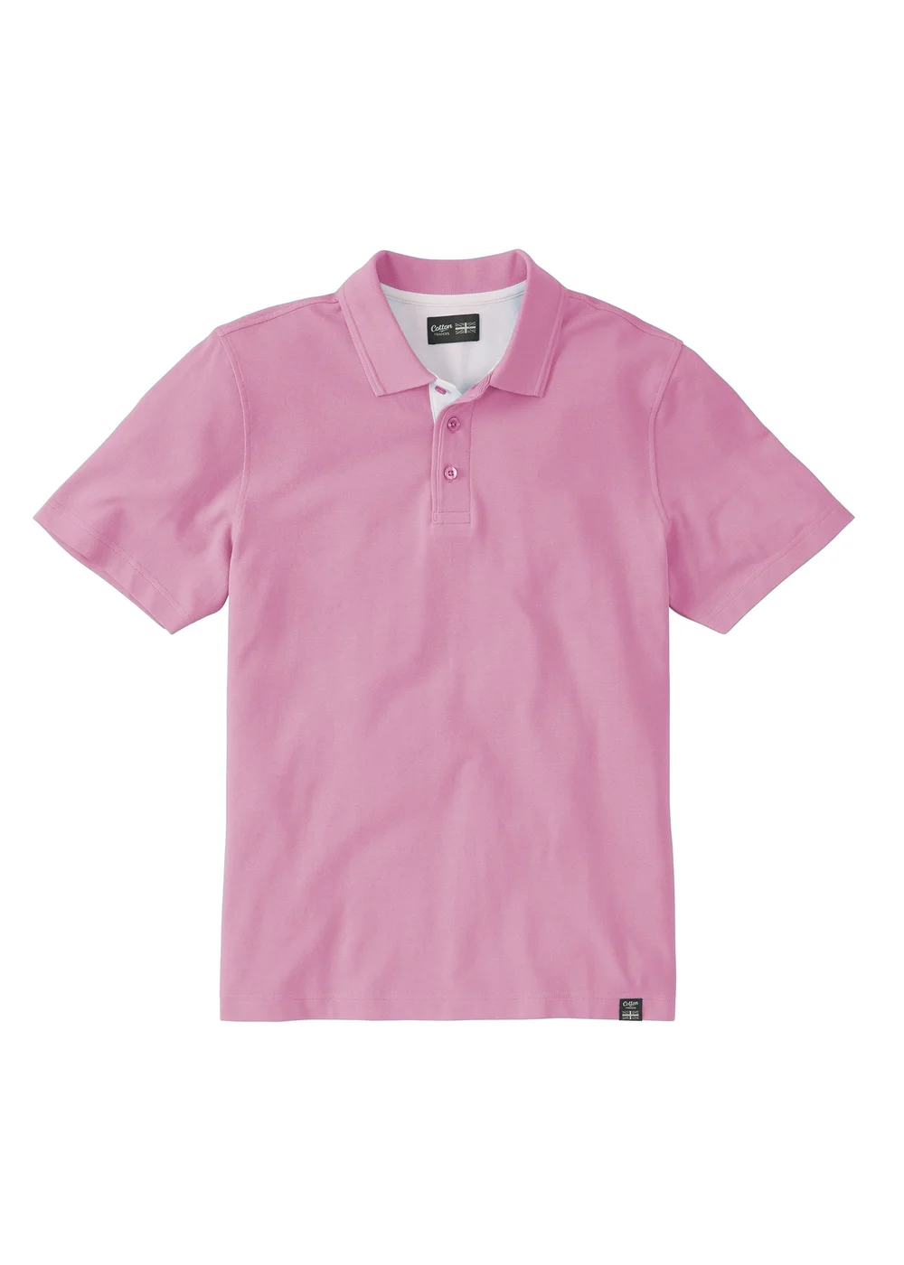 Cotton Traders Cherry Blossom Short Sleeve Polo Shirt - LG Image 1