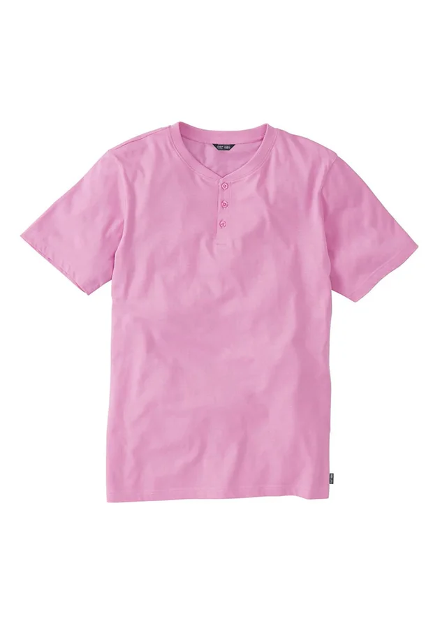 Cotton Traders Cherry Blossom Grandad T-Shirt