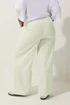 Yours Limited Collection Curve Mint Green & Pink Stripe Wide Leg Trousers - 16 Image 3