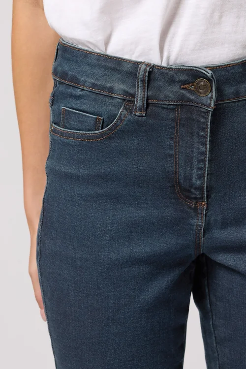 M&Co Indigo Blue Bootcut Jeans - 22/L31 Image 4