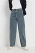 Long Tall Sally Blue Mid Wash Barrel Leg Jeans - 8/L36 Image 3