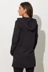 Long Tall Sally Black Cotton Longline Hoodie - 12 Image 3