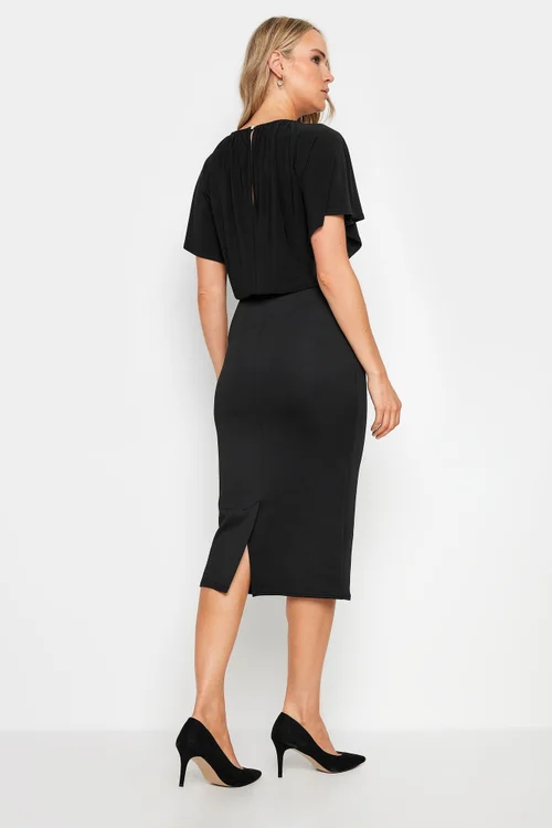 Long Tall Sally Black Scuba Midi Dress - 16 Image 3