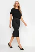 Long Tall Sally Black Scuba Midi Dress - 16 Image 2
