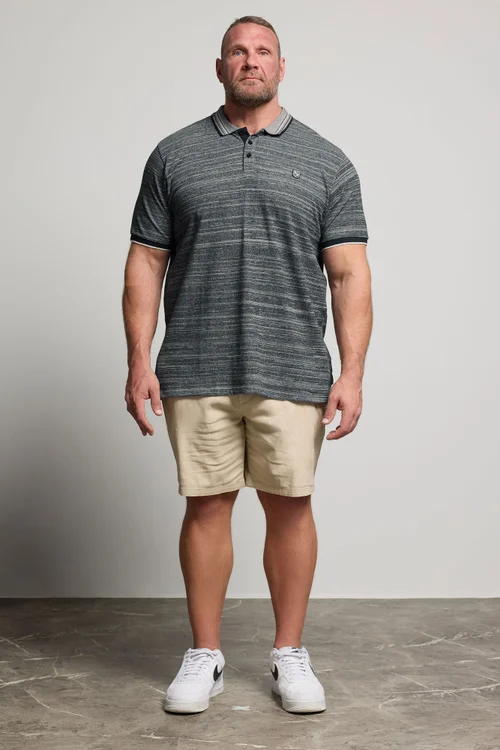 BadRhino Navy Blue Jacquard Polo Shirt - 2SF Image 2