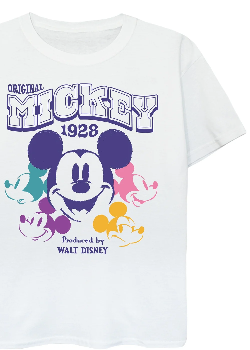 Ada & Ted Disney Mickey Mouse Multi Kids White Graphic T-Shirt (3-13 Years) - Age 7-8 Years Image 2