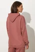 Long Tall Sally Coral Pink Jersey Drawcord Hoodie - Size 12 Image 4