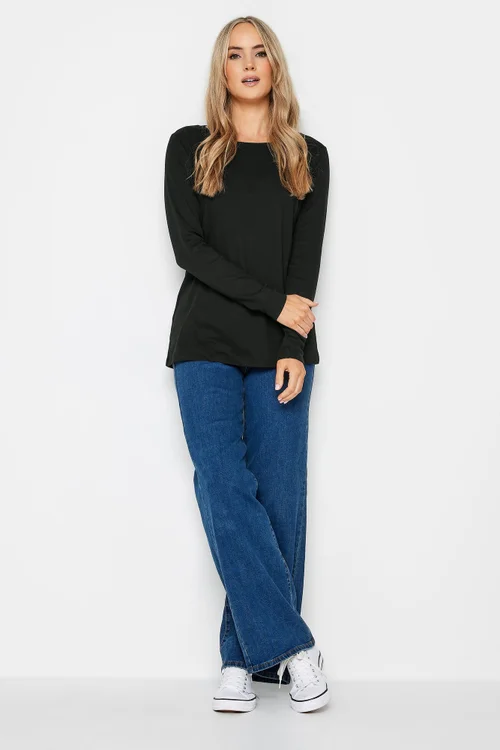 Long Tall Sally 2 Pack Black Stripe Print Long Sleeve T-Shirts - Size 14 Image 4