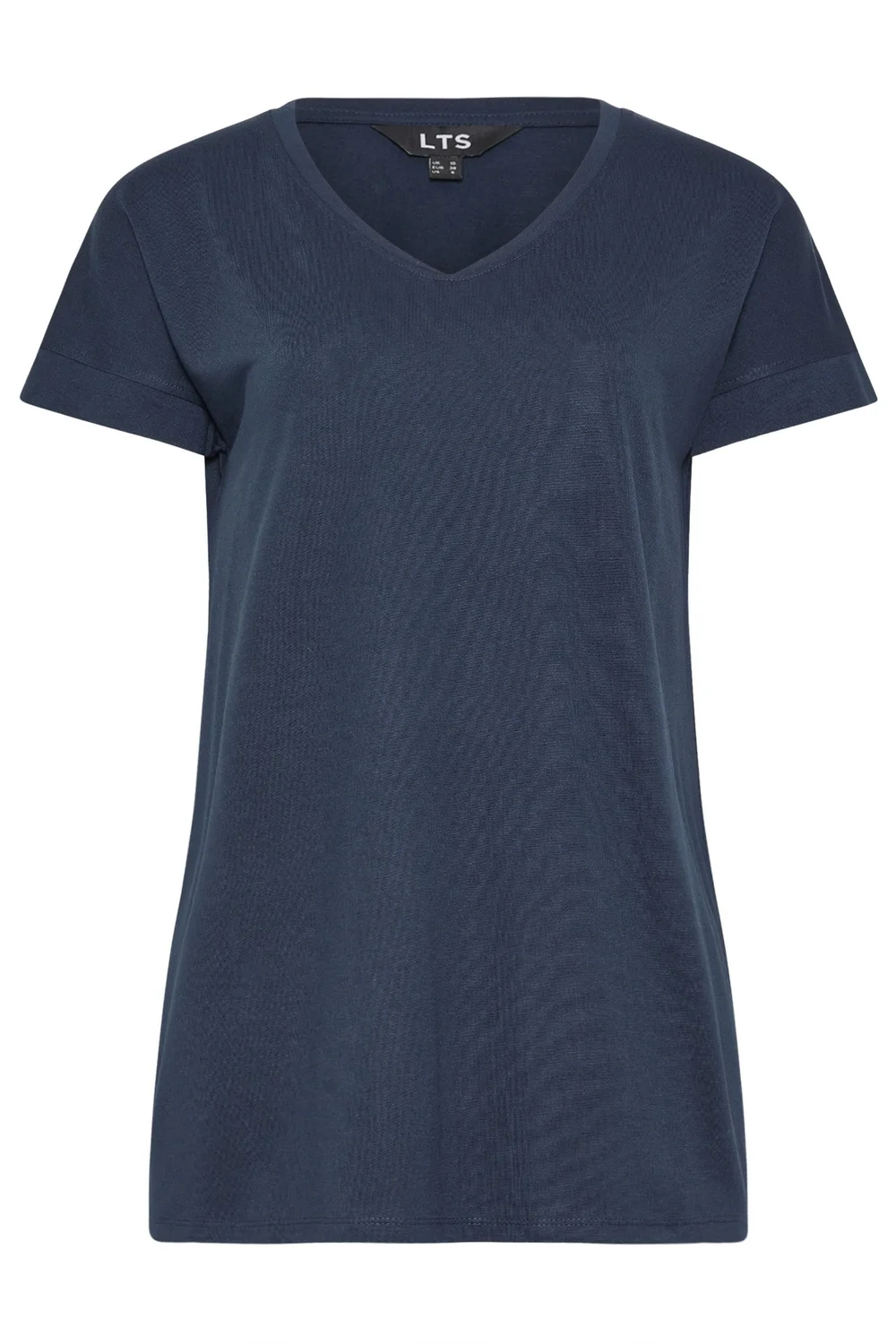Long Tall Sally Premium Navy Blue V-Neck T-Shirt - 20 Image 5