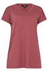 Long Tall Sally Premium Coral Pink V-Neck Modal T-Shirt - Size 8 Image 5