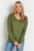 Long Tall Sally 2 Pack Stone Brown & Green Long Sleeve T-Shirts - Size 16 Clothing Image 2
