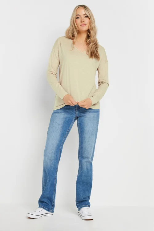 Long Tall Sally 2 Pack Stone Brown & Green Long Sleeve T-Shirts - Size 16 Clothing Image 4