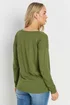 Long Tall Sally 2 Pack Stone Brown & Green Long Sleeve T-Shirts - Size 16 Clothing Image 5