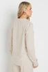 Long Tall Sally Stone Brown Linen Oversized Long Sleeve Shirt - Size 14 Image 5