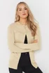 Long Tall Sally Natural Brown Button Down Knit Cardigan - Size 14-16 Image 4