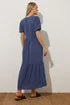 Long Tall Sally Denim Blue Puff Sleeve Tiered Midaxi Dress - 10 Image 3