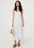 Izabel London White Broderie Anglaise Cami Strap Maxi Dress - 16 Image 1