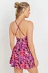 Long Tall Sally Pink Tropical Palm Skirted Swimsuit - Size 10 Image 4