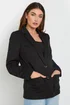 Long Tall Sally Black Tailored Button Blazer - 12 Image 2