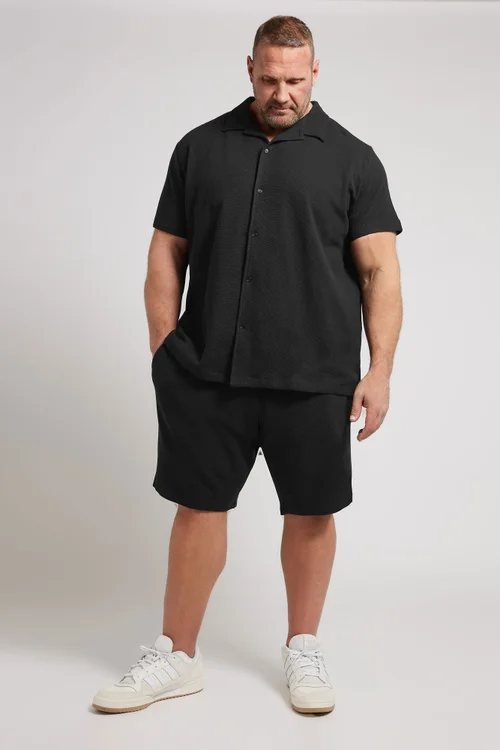 BadRhino Black Short Sleeve Textured Jersey Shirt - 5/6 XL Image 4
