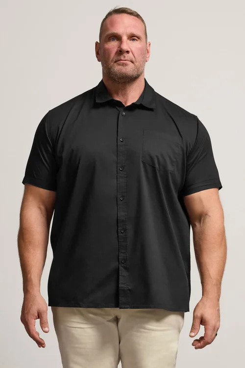 BadRhino Black Stretch Short Sleeve Shirt - Large Image 1