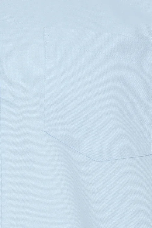 BadRhino Premium Light Blue Short Sleeve Oxford Cotton Shirt - 7/8 XL Image 2