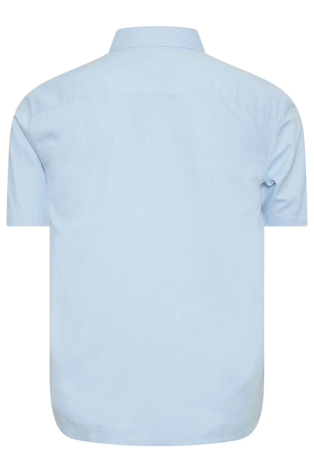 BadRhino Premium Light Blue Short Sleeve Oxford Cotton Shirt - 7/8 XL Image 4