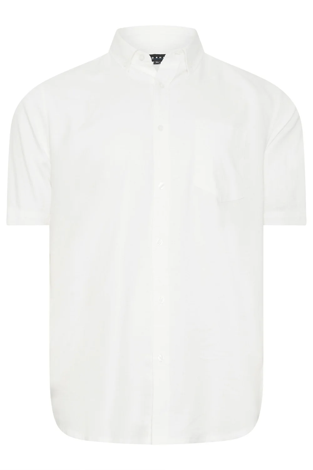 BadRhino Premium White Short Sleeve Oxford Cotton Shirt - XXL Image 3