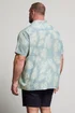 BadRhino Dusky Blue Palm Leaf Linen Shirt - XXL Image 4