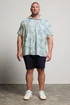 BadRhino Dusky Blue Palm Leaf Linen Shirt - XXL Image 3
