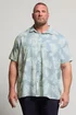 BadRhino Dusky Blue Palm Leaf Linen Shirt - XXL Image 2