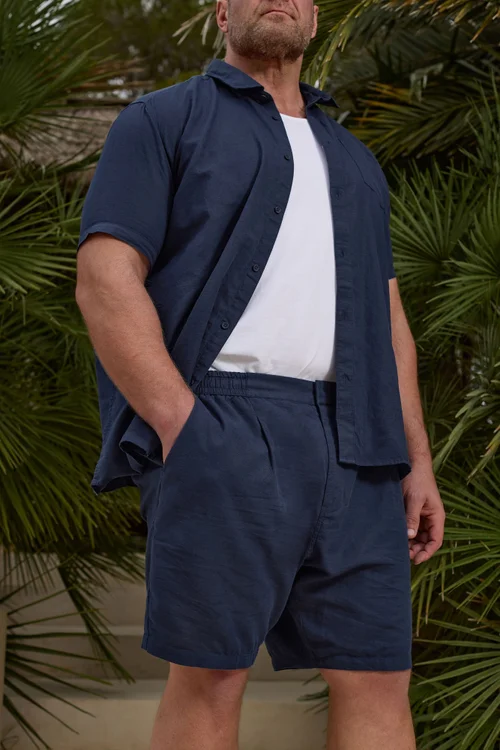 BadRhino Navy Blue Linen Shirt - XXL Image 2