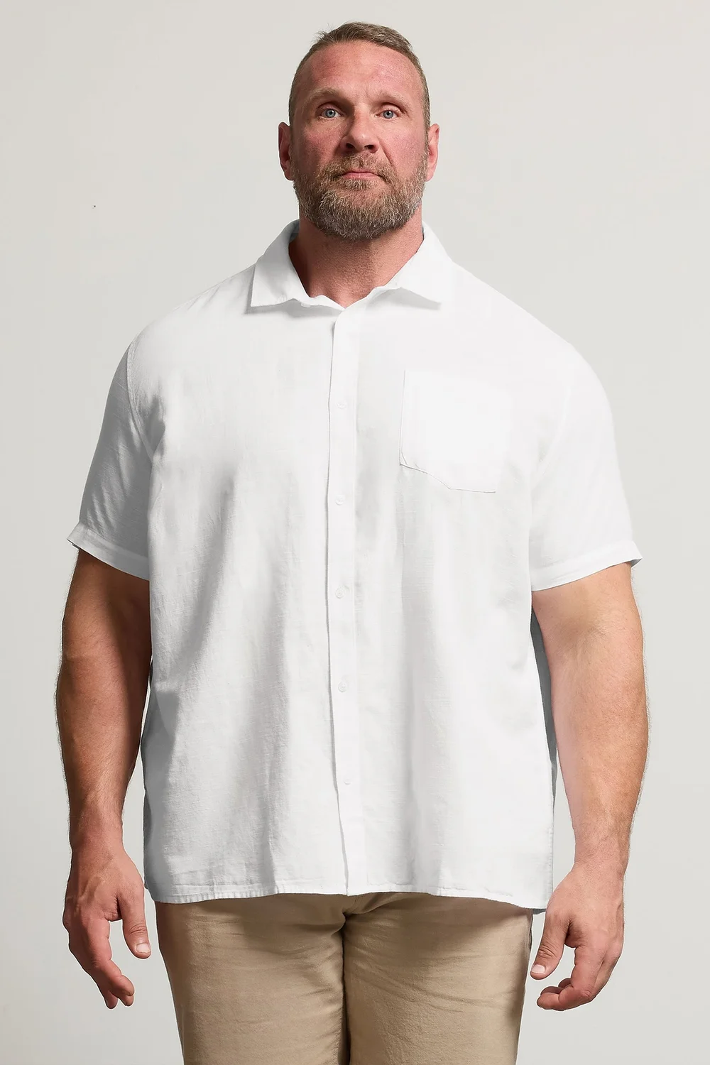 BadRhino White Linen Shirt - 5/6 XL Image 2