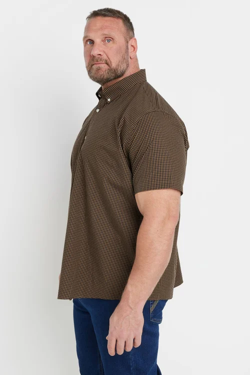 BadRhino Brown Gingham Check Shirt - XXL Image 3