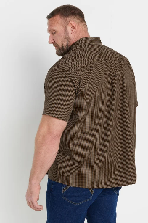BadRhino Brown Gingham Check Shirt - XXL Image 4