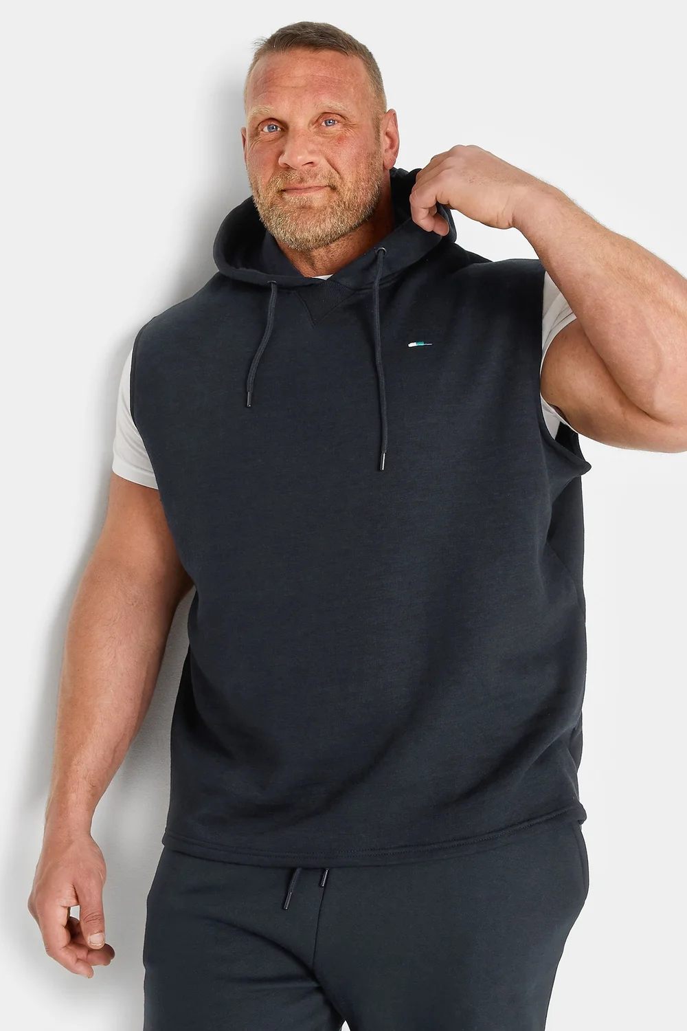 BadRhino Navy Blue Sleeveless Hoodie - 3XL Image 1