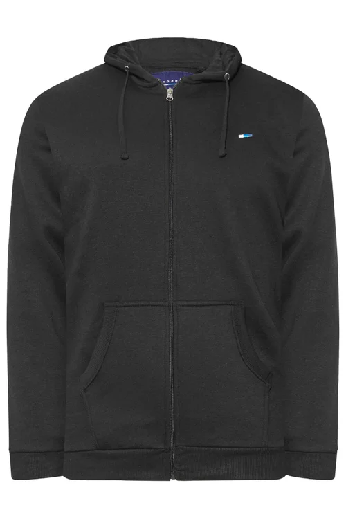BadRhino Black Essential Zip Through Hoodie - Extra Large Image 4