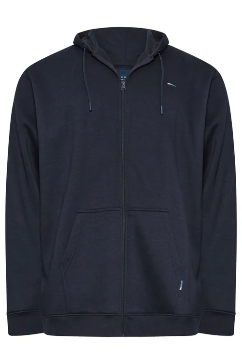 BadRhino Navy Blue Zip Through Hoodie - 7/8 XL Image 4