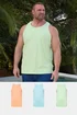 BadRhino 3 Pack Light Blue & Orange Vest Tops - 5/6 XL Image 1
