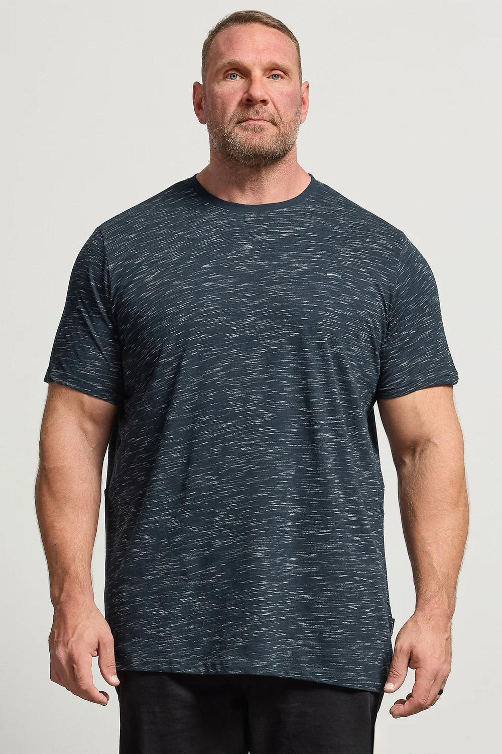 BadRhino Navy Blue Injected Slub T-Shirt - 4XL Image 2